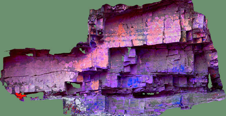 Ortofotografía Canchal de las Torres II, panel 1. Tratamiento DStretch LAB12.5 hs247