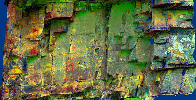 Ortofotografía Canchal de las Torres II, panel 3. Tratamiento DStretch LDS15 hs19
