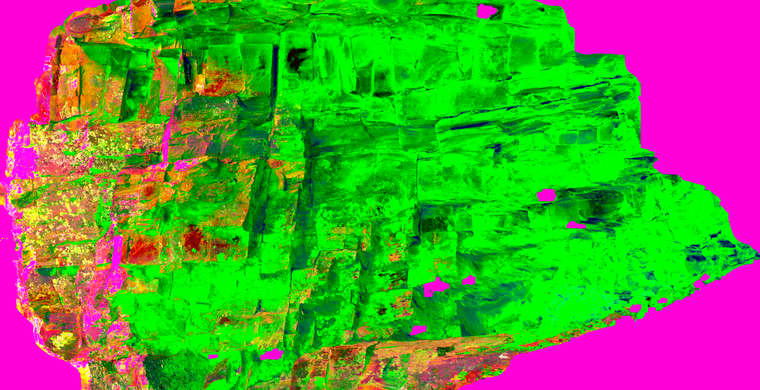 Ortofotografía Canchal de las Torres II, panel 6. Tratamiento DStretch CRGB15 hs10 ac
