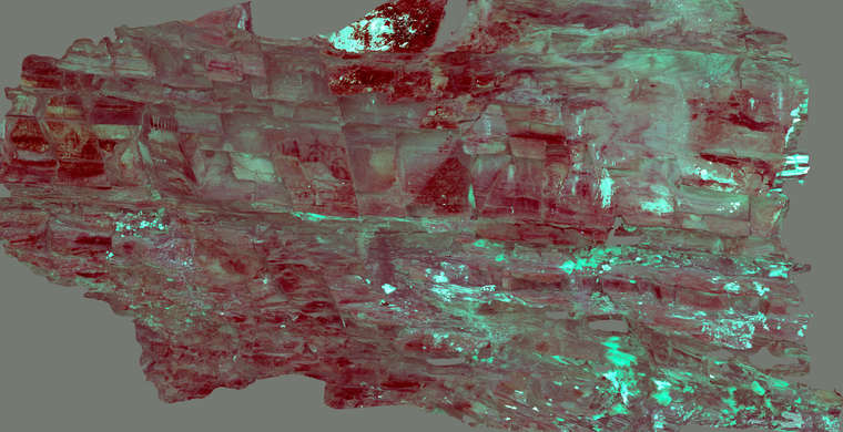 Ortoimagen Lera II, panel 2. Tratamiento DStretch YRE12.5