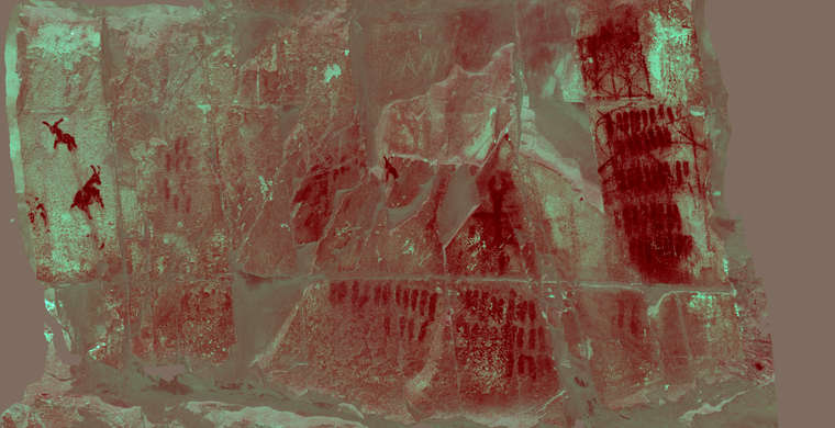 Ortoimagen Majadilla de las Torres I, panel 1. Tratamiento DStretch YRE10