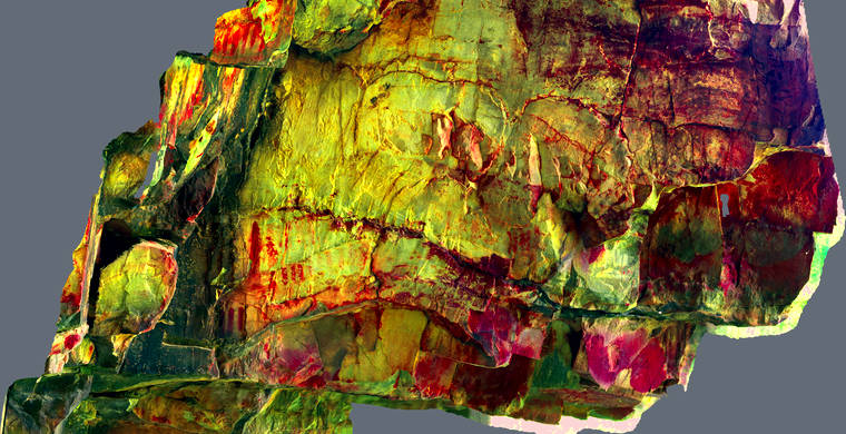 Ortoimagen Majadilla de las Torres I, panel 12. Tratamiento DStretch lds125_hs6