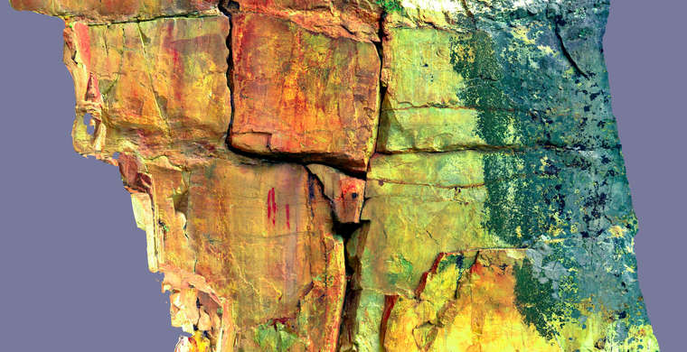 Ortoimagen Majadilla de las Torres II, panel 7. Tratamiento DStretch LDS15 hs10