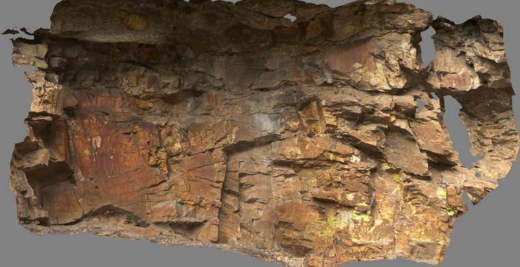 Ortoimagen Umbría del Cristo, panel 2, vista frontal