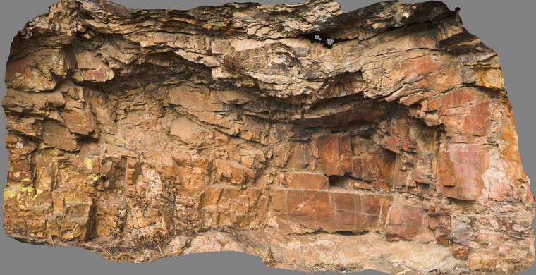 Ortoimagen Umbría del Cristo, panel 3, vista frontal